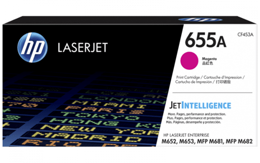 تونر کارتریج اچ پی 655 قرمز - HP 655A Magenta Original LaserJet Toner Cartridge CF453A