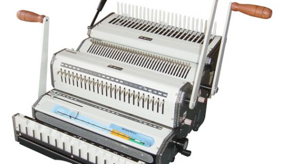 دستگاه صحافی -سیمی کن - پلاستیک زن و فنر فلزی دوبل WireMac-31+Combo