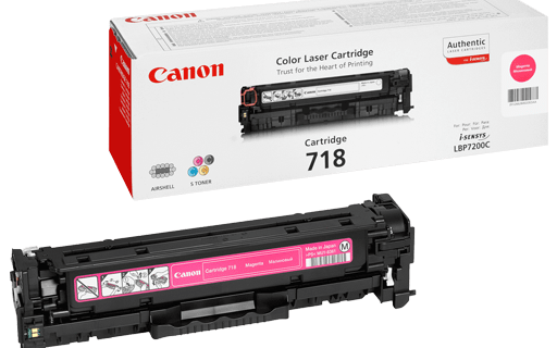 تونر کارتریج کانن 718 قرمز - Canon 718 magenta Original Laser Toner Cartridge