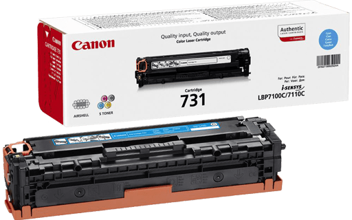 تونر کارتریج کانن 731 آبی - Genuine Cyan Canon 731 Cyan Toner Cartridge 6271B002