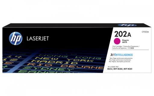تونر کارتریج اچ پی 202a قرمز - HP 202A Magenta Original LaserJet Toner Crtridge CF503A